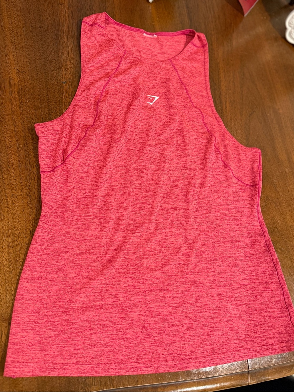 Gymshark Heathered Pink Tank Top
